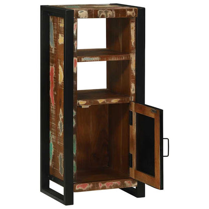 Koupelnová Skříň Hnědá 40 X 30 X 90 Cm Masivní Obnovované Dřevo