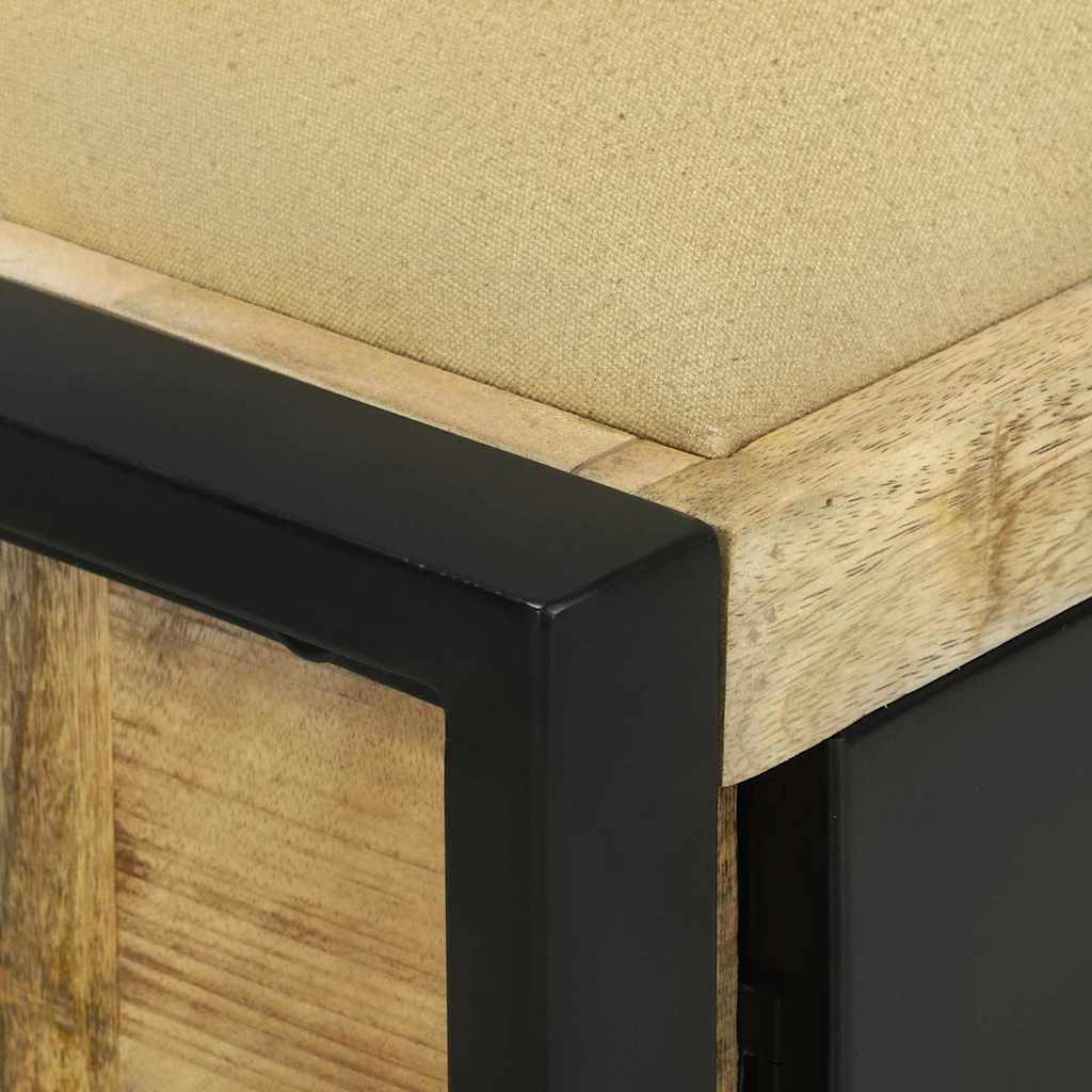 Lavice Skříň Hnědá 100 X 35 X 50 Cm Masivní Magnovníkové Dřevo