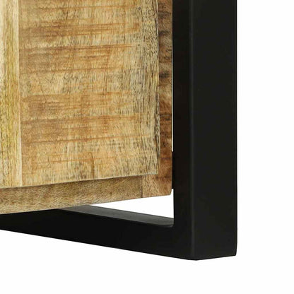 Lavice Skříň Hnědá 100 X 35 X 50 Cm Masivní Magnovníkové Dřevo