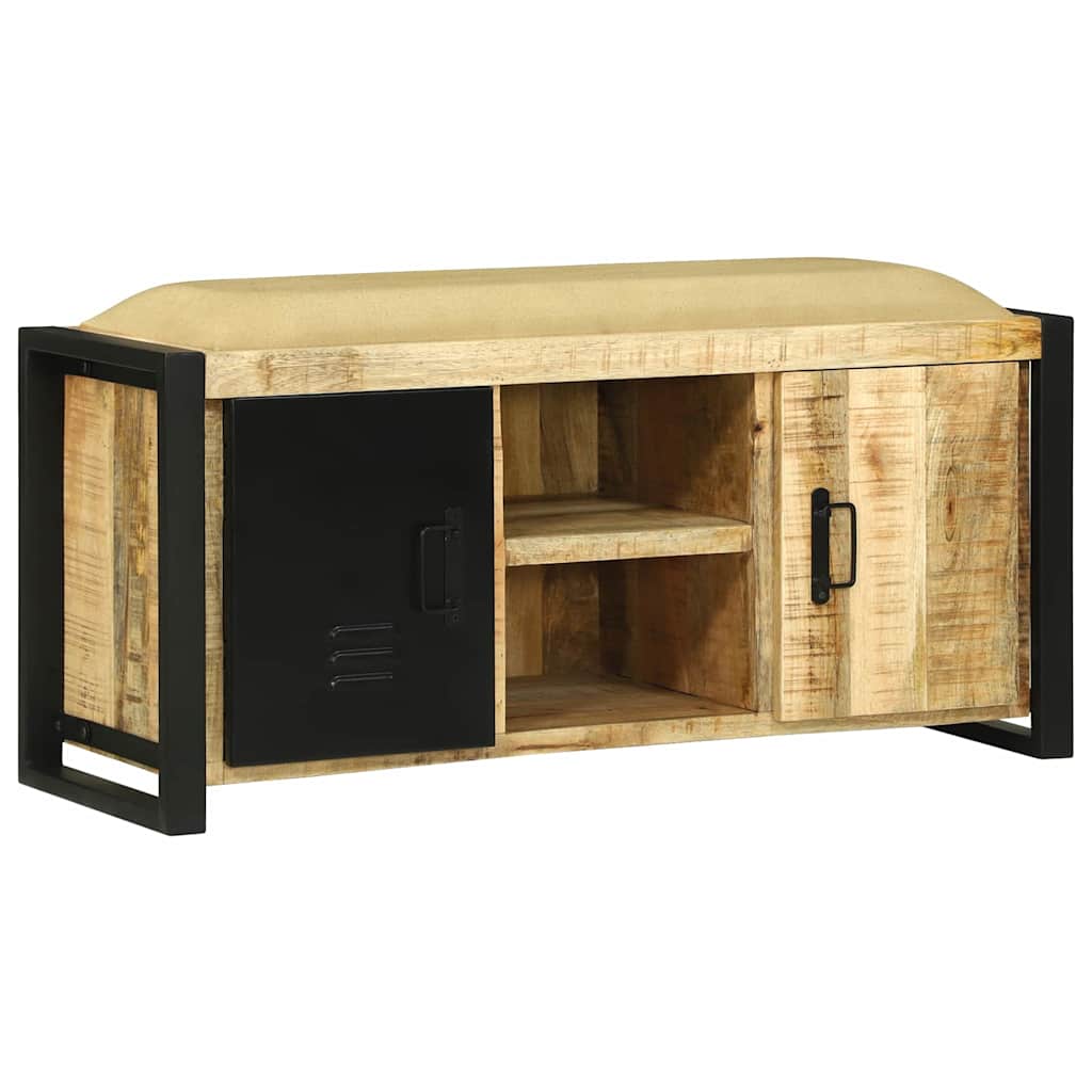 Lavice Skříň Hnědá 100 X 35 X 50 Cm Masivní Magnovníkové Dřevo