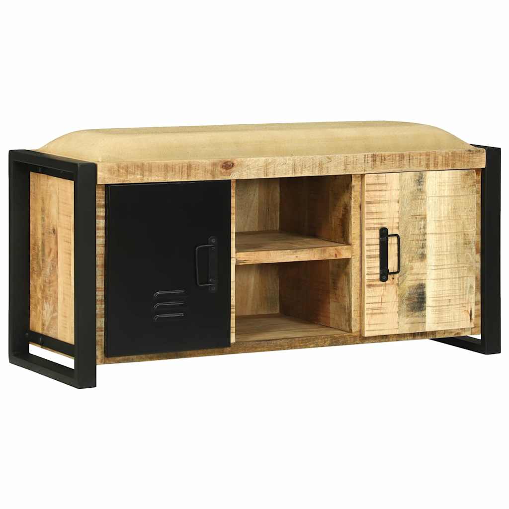 Lavice Skříň Hnědá 100 X 35 X 50 Cm Masivní Magnovníkové Dřevo