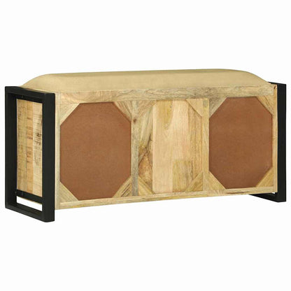 Lavice Skříň Hnědá 100 X 35 X 50 Cm Masivní Magnovníkové Dřevo