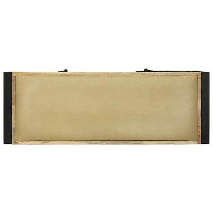 Lavice Skříň Hnědá 100 X 35 X 50 Cm Masivní Magnovníkové Dřevo