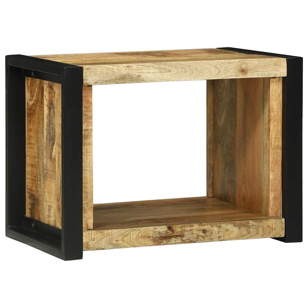 Nástěnná Kocka Hnědá 55 X 35 X 40 Cm Masivní Mangové Dřevo