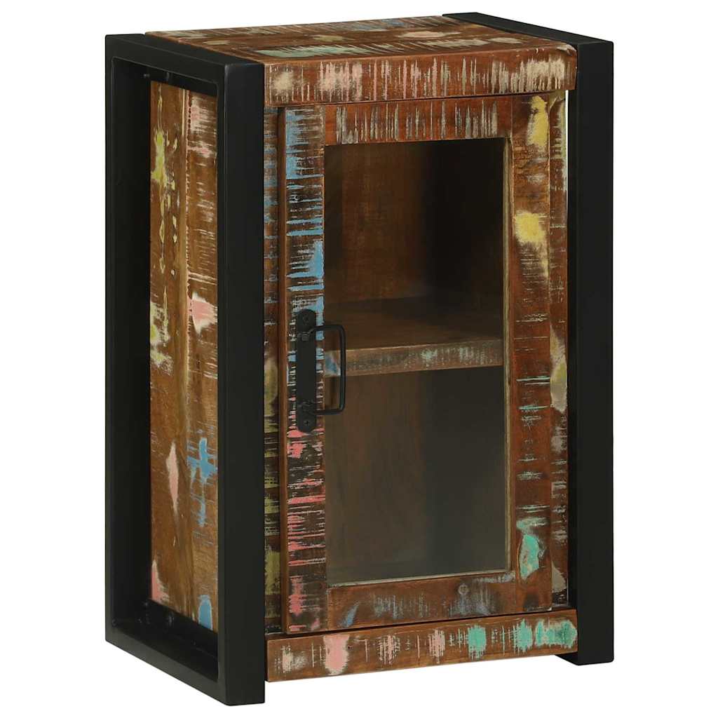 Koupelnová Skříň Hnědá 40 X 30 X 60 Cm Masivní Obnovované Dřevo