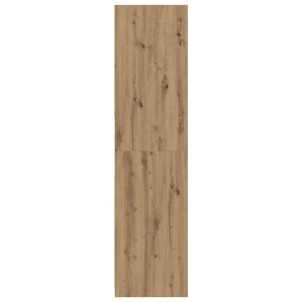 Šatní Skříň Dub Artisan 80 X 50 X 200 Cm Kompozitní Dřevo