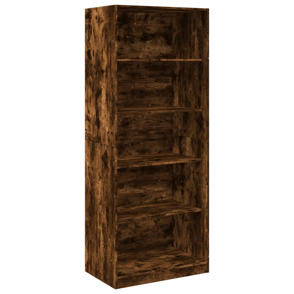Šatní Skříň Kouřový Dub 80 X 50 X 200 Cm Kompozitní Dřevo