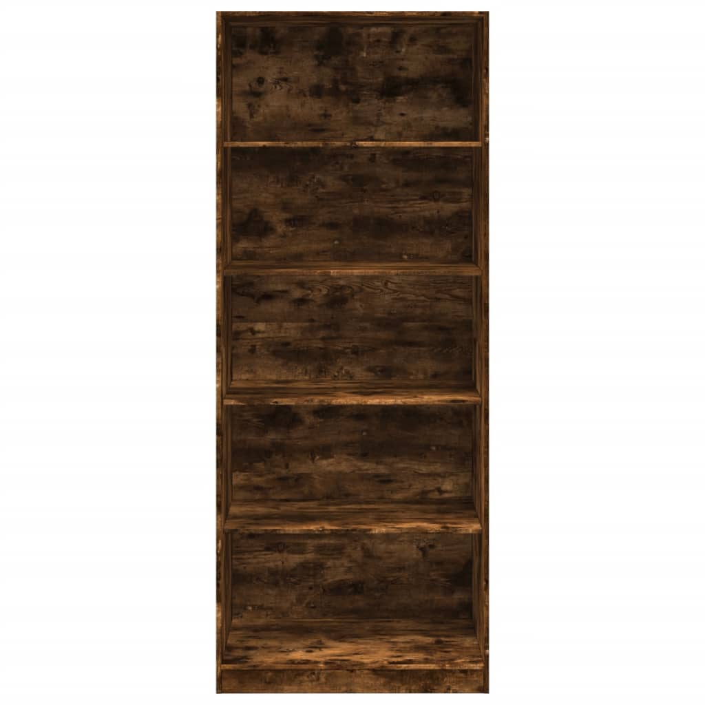 Šatní Skříň Kouřový Dub 80 X 50 X 200 Cm Kompozitní Dřevo