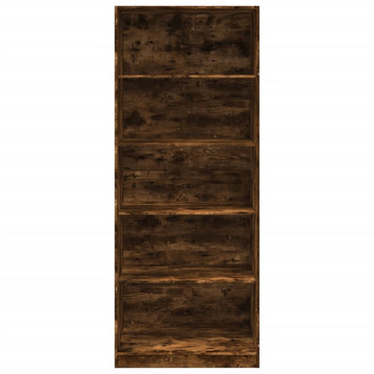 Šatní Skříň Kouřový Dub 80 X 50 X 200 Cm Kompozitní Dřevo
