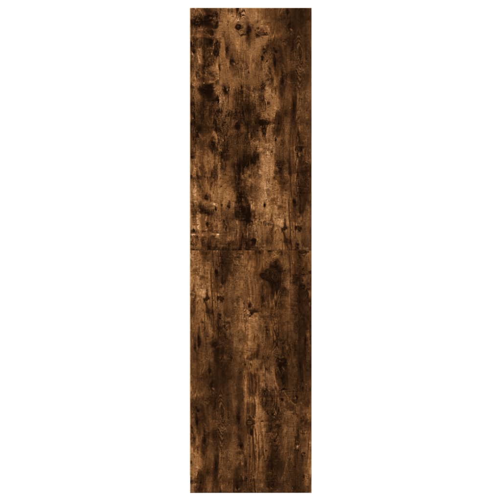 Šatní Skříň Kouřový Dub 80 X 50 X 200 Cm Kompozitní Dřevo