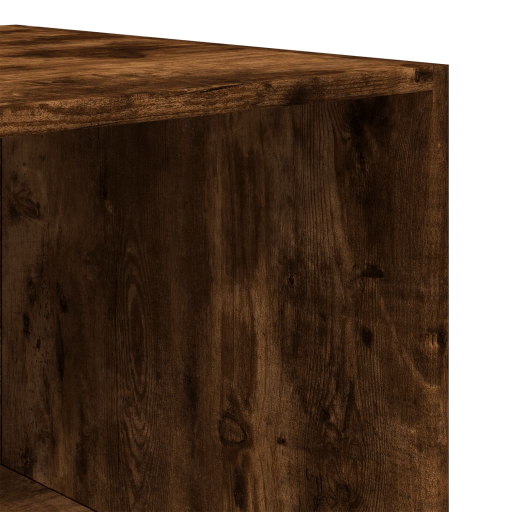 Šatní Skříň Kouřový Dub 80 X 50 X 200 Cm Kompozitní Dřevo
