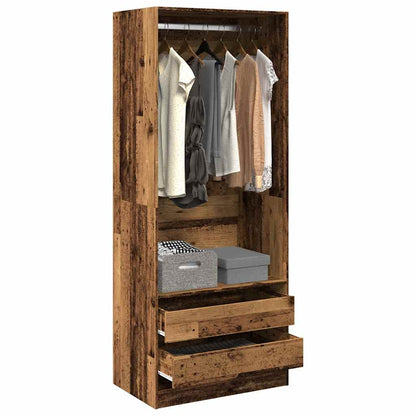 Šatní Skříň Old Wood Kompozitní Dřevo Staré Dřevo