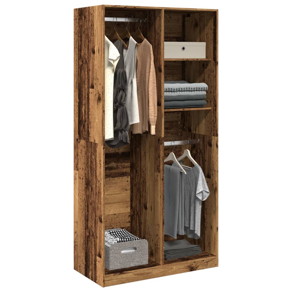 Šatní Skříň Old Wood Kompozitní Dřevo Staré Dřevo
