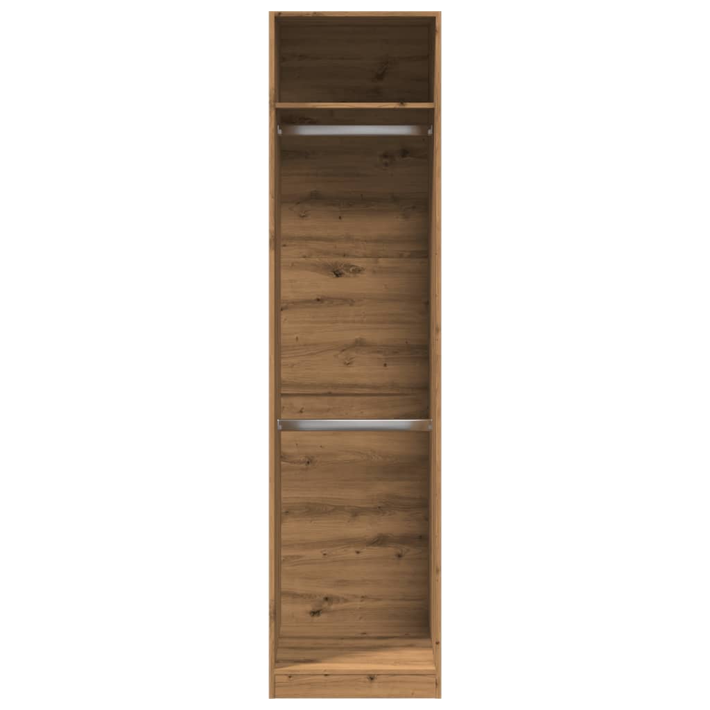 Šatní Skříň Dub Artisan 50 X 50 X 200 Cm Kompozitní Dřevo