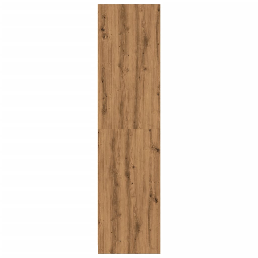 Šatní Skříň Dub Artisan 80 X 50 X 200 Cm Kompozitní Dřevo