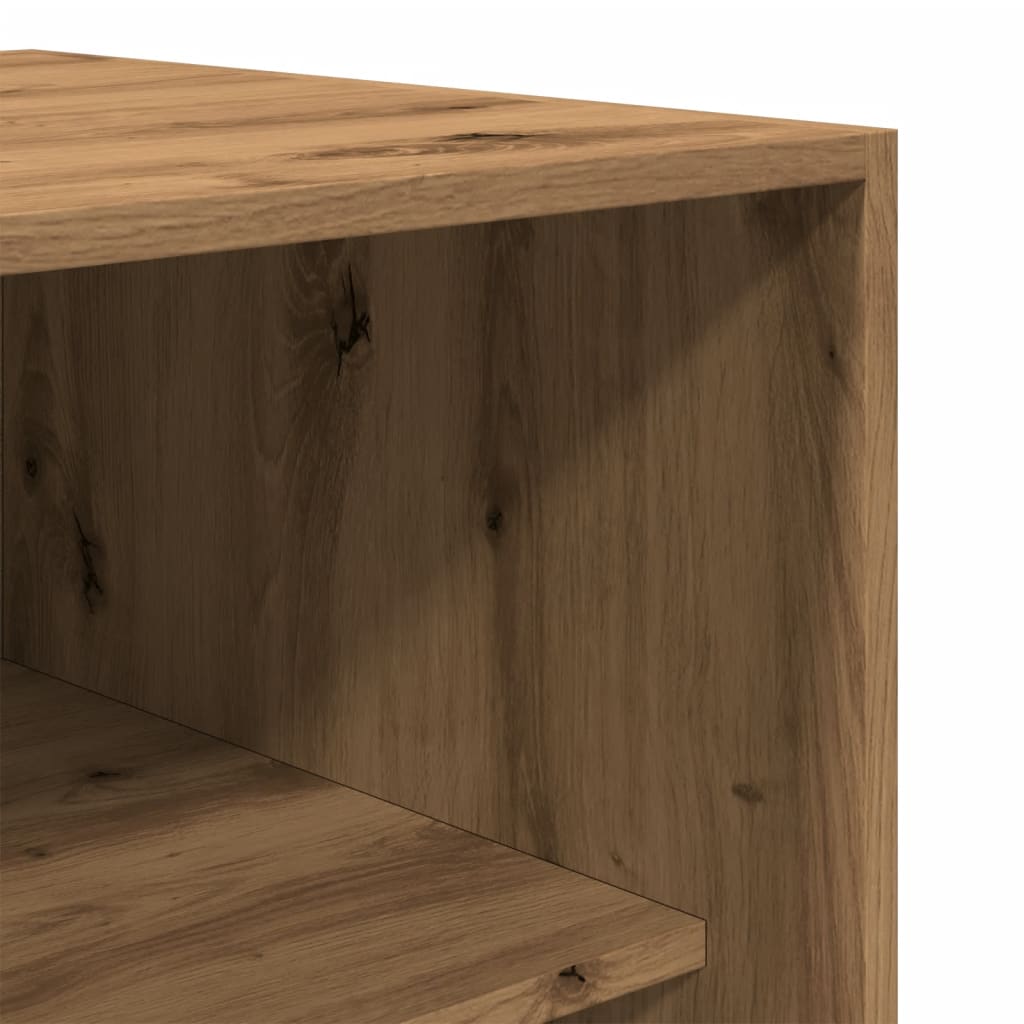 Šatní Skříň Dub Artisan 80 X 50 X 200 Cm Kompozitní Dřevo