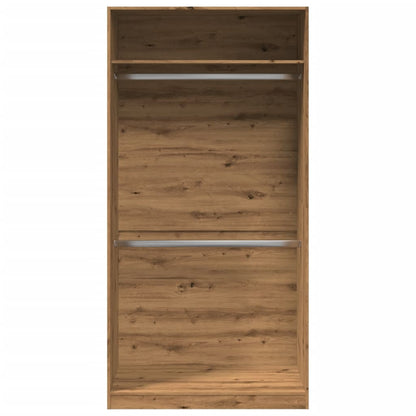 Šatní Skříň Dub Artisan 100 X 50 X 200 Cm Kompozitní Dřevo