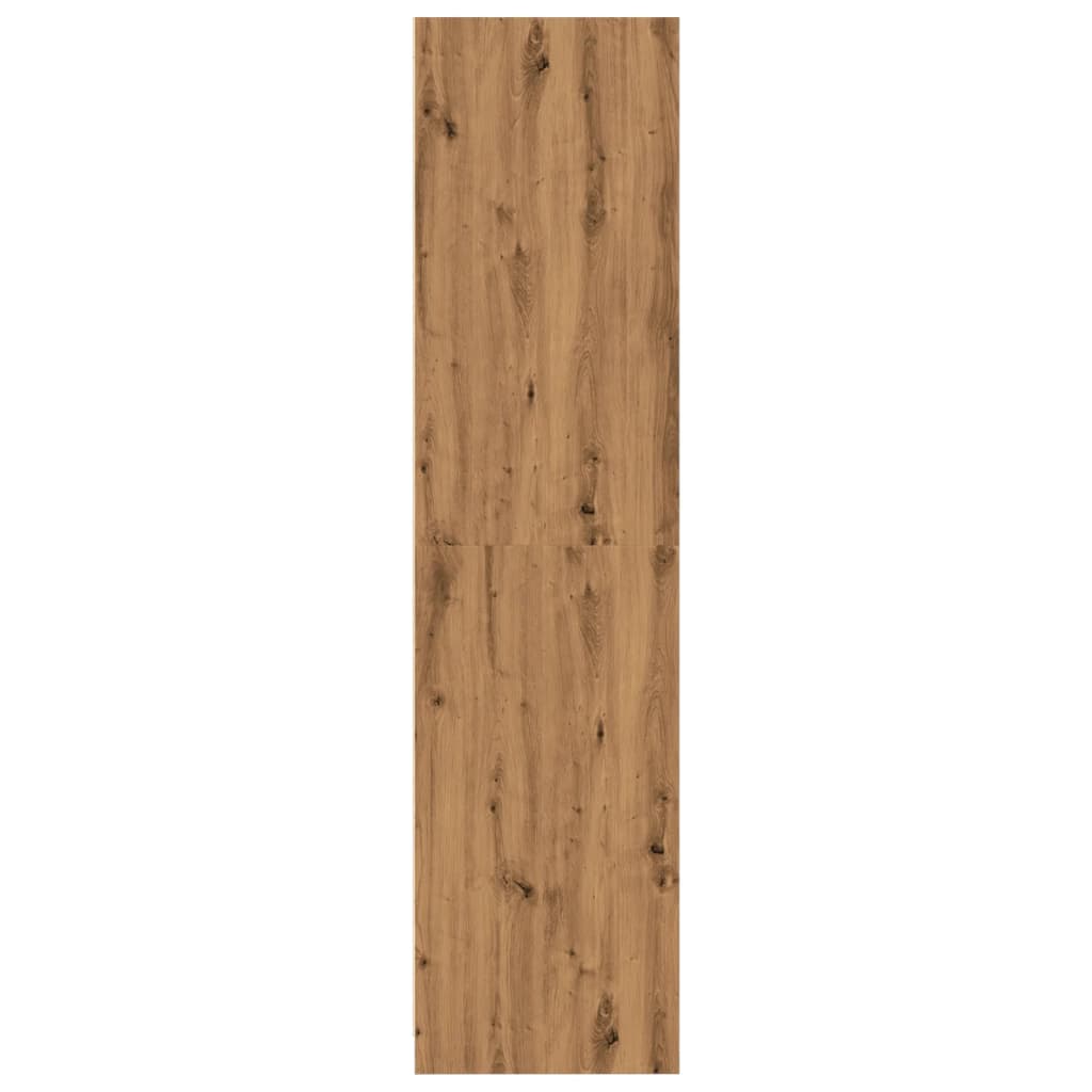 Šatní Skříň Dub Artisan 100 X 50 X 200 Cm Kompozitní Dřevo