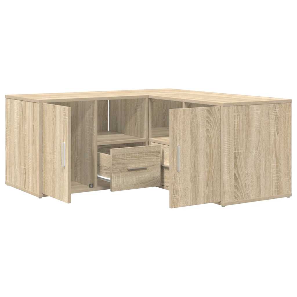 Rohová Skříňka 160 X 40 X 45 Cm Kompozitní Dřevo