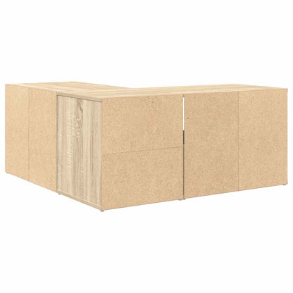 Rohová Skříňka 160 X 40 X 45 Cm Kompozitní Dřevo