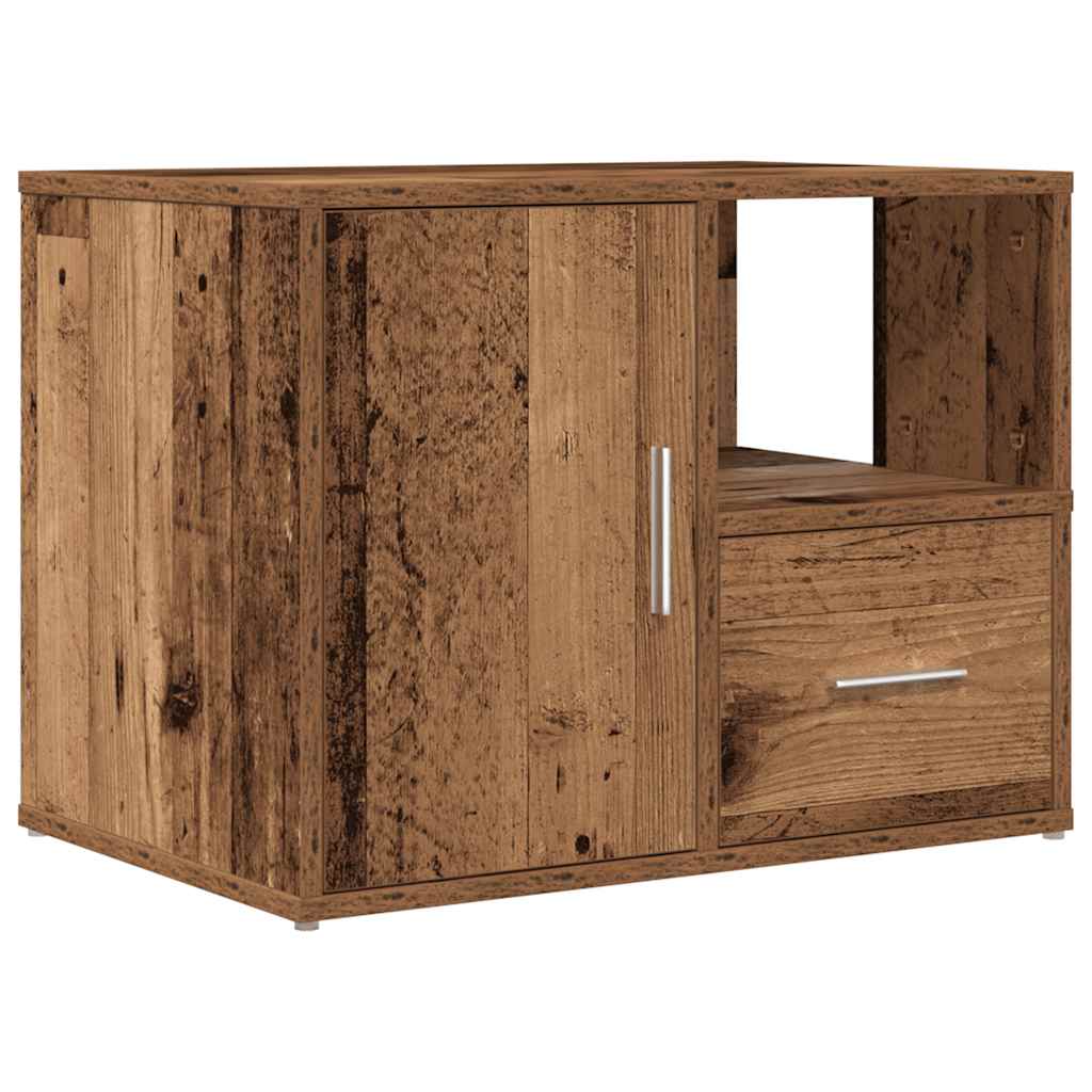 Rohová Skříňka Old Wood 160 X 40 X 45 Cm Kompozitní Dřevo