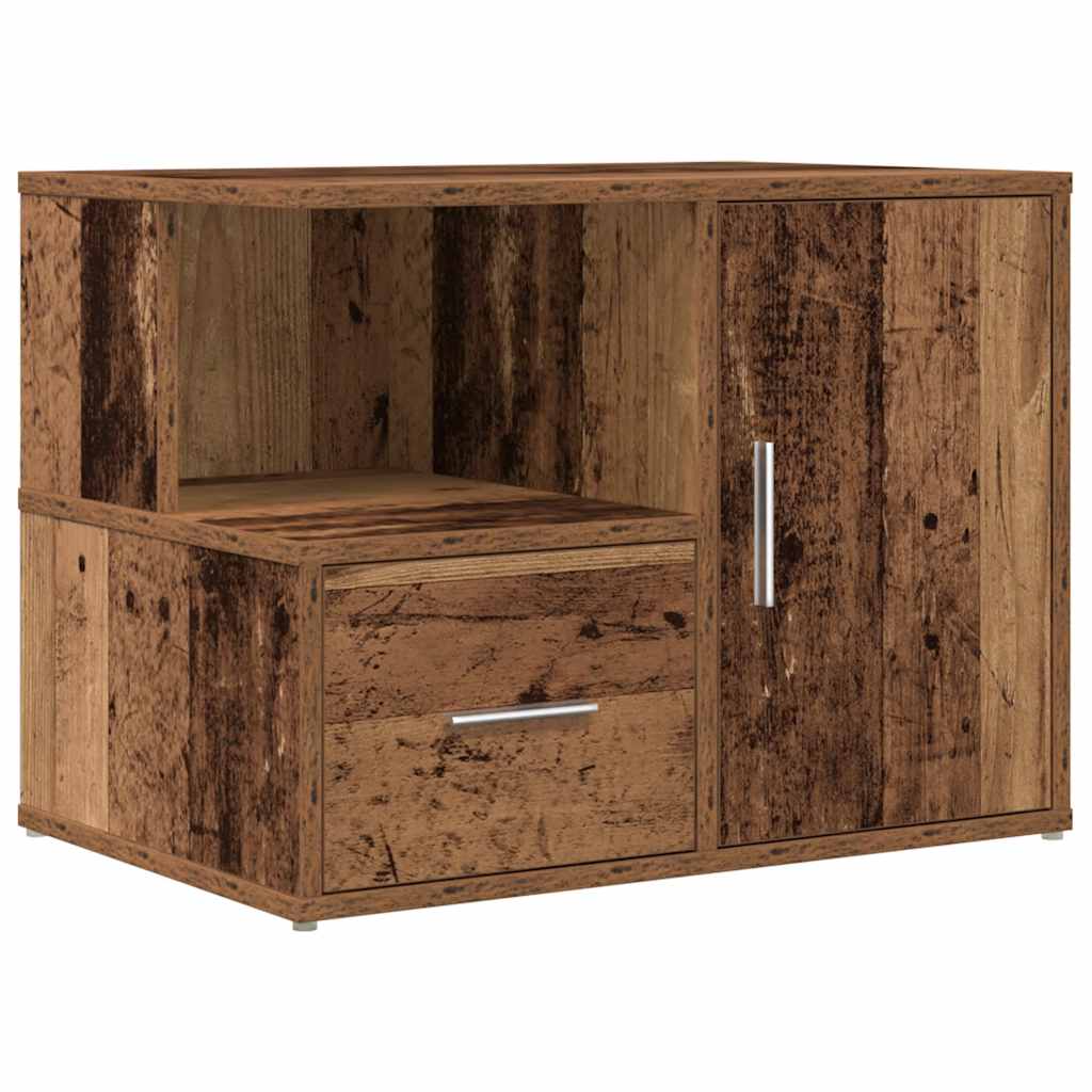 Rohová Skříňka Old Wood 160 X 40 X 45 Cm Kompozitní Dřevo