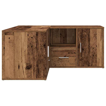 Rohová Skříňka Old Wood 160 X 40 X 45 Cm Kompozitní Dřevo