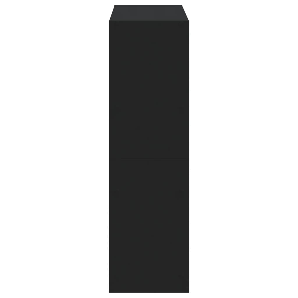 Knihovna Černá 102 X 32 X Kompozitní Dřevo Černá