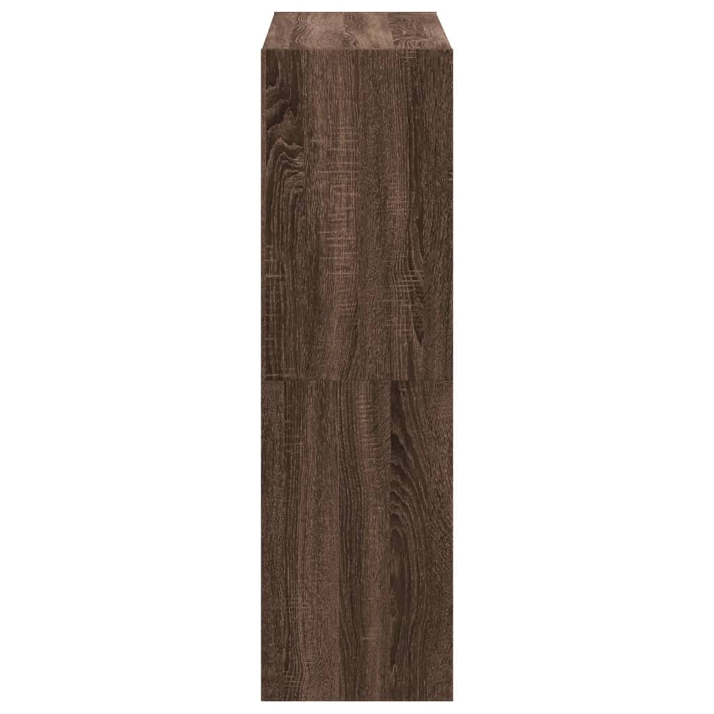 Knihovna 102 X 32 X Kompozitní Dřevo Hnědý Dub