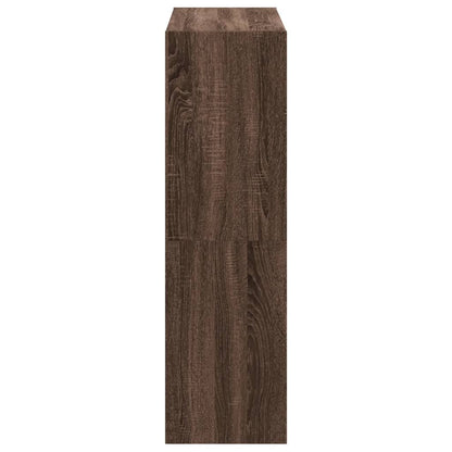 Knihovna 102 X 32 X Kompozitní Dřevo Hnědý Dub