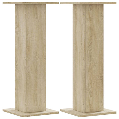 Stojany Na Rostliny 2 Ks Dub Sonoma 30 X 30 X 80 Cm Kompozit