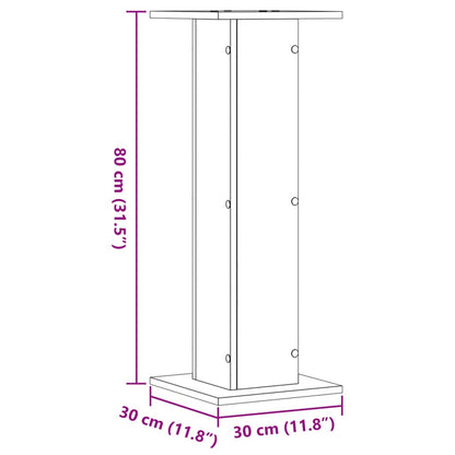 Stojany Na Rostliny 2 Ks Dub Sonoma 30 X 30 X 80 Cm Kompozit