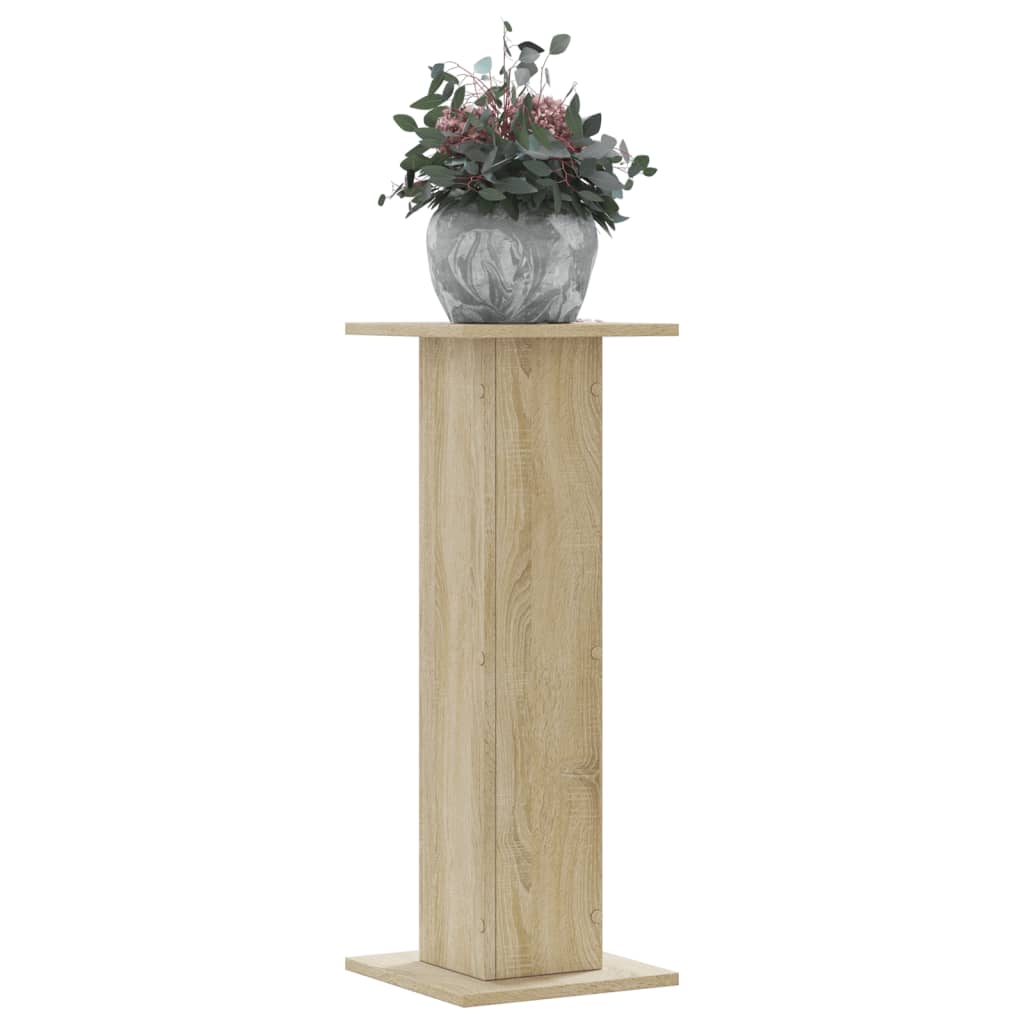 Stojany Na Rostliny 2 Ks Dub Sonoma 30 X 30 X 80 Cm Kompozit