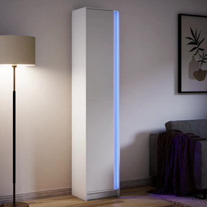 Skříň Highboard S Led Šedá Sonoma 41,5 X 32,5 X 200 Cm Kompozit
