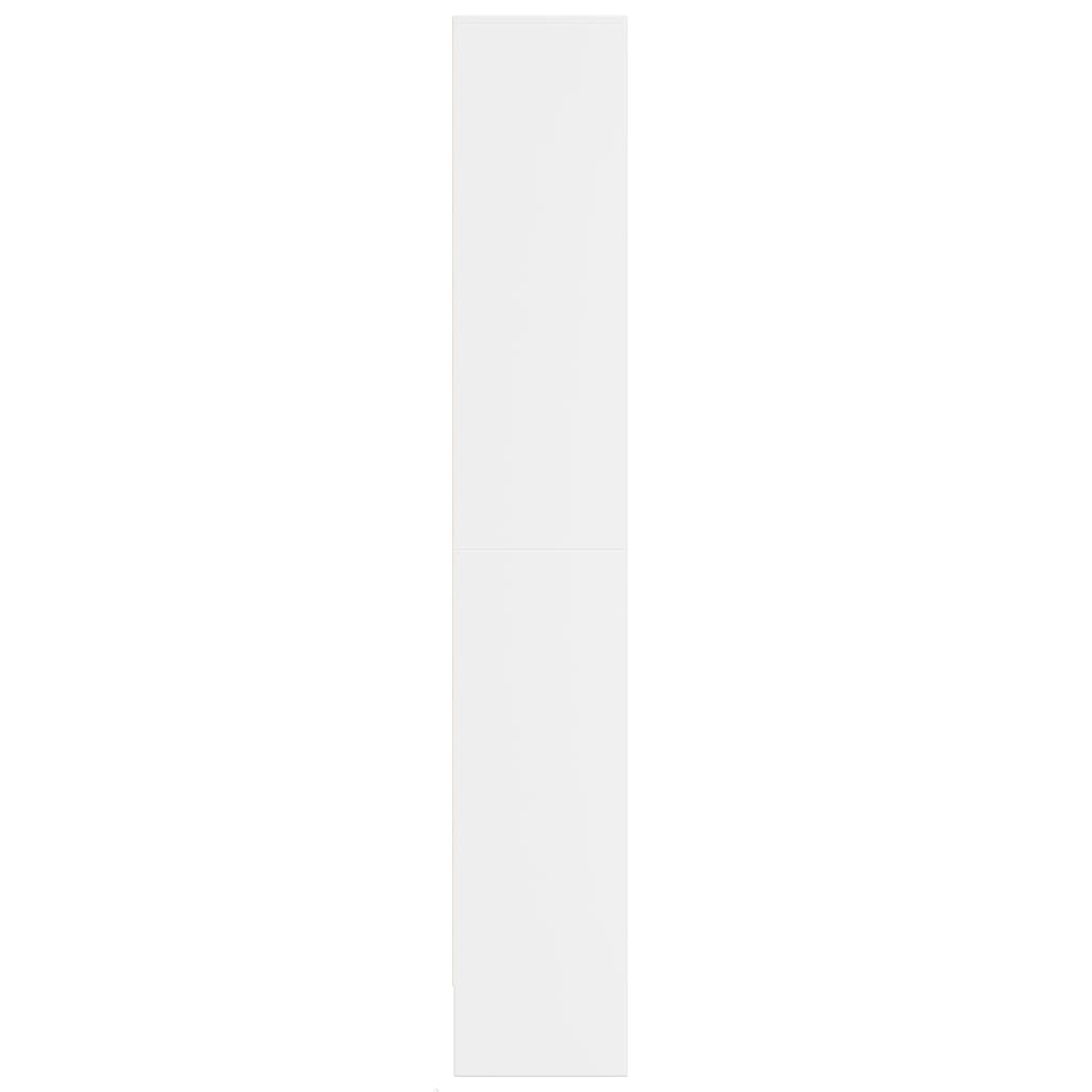 Skříň Highboard S Led Bílá 69 X 32,5 X 200 Cm Kompozitní Dřevo