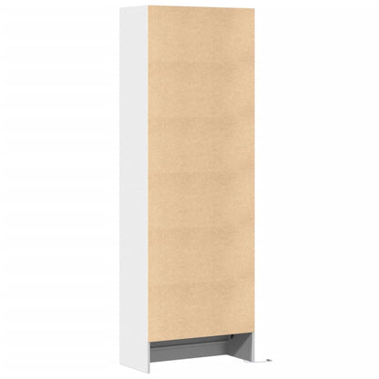 Skříň Highboard S Led Bílá 69 X 32,5 X 200 Cm Kompozitní Dřevo