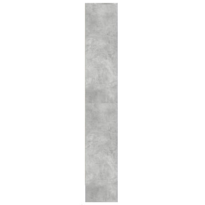 Skříň Highboard S Led Betonově Šedá 69 X 32,5 X 200 Cm Kompozit