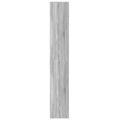 Skříň Highboard S Led Šedá Sonoma 69 X 32,5 X 200 Cm Kompozit