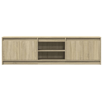 Tv Skříňka S Led Dub Sonoma 180 X 34 X 50 Cm Kompozitní Dřevo