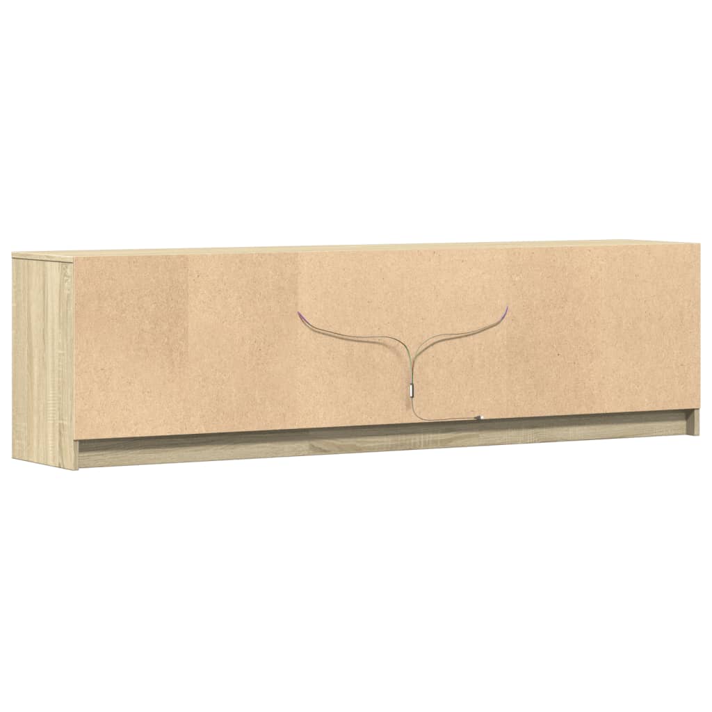 Tv Skříňka S Led Dub Sonoma 180 X 34 X 50 Cm Kompozitní Dřevo