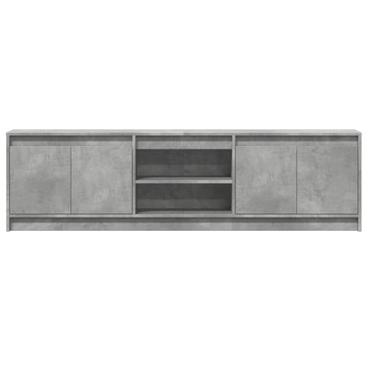 Tv Skříňka S Led Betonově Šedá 180X34X50 Cm Kompozitní Dřevo