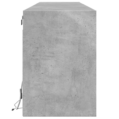 Nástěnná Tv Skříňka S Led Betonově Šedá 180 X 31 X 45 Cm