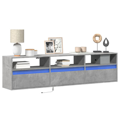 Nástěnná Tv Skříňka S Led Osvětlením 41 X 31 X 45 Cm