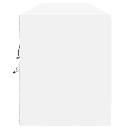 Nástěnná Tv Skříňka S Led Bílá 180 X 31 X 38 Cm