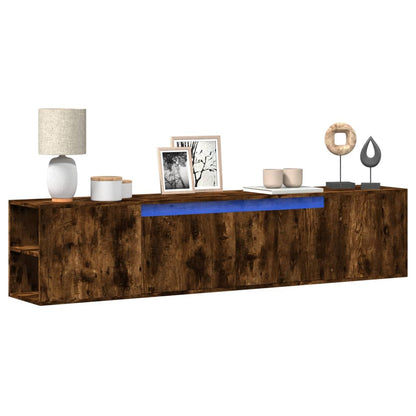 Nástěnná Tv Skříňka S Led Osvětlením 135X31X39,5 Cm