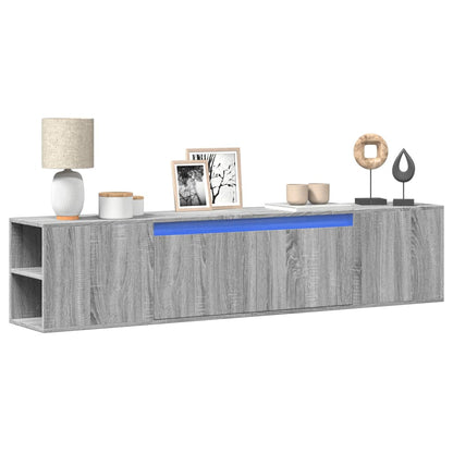 Nástěnná Tv Skříňka S Led Osvětlením 135X31X39,5 Cm