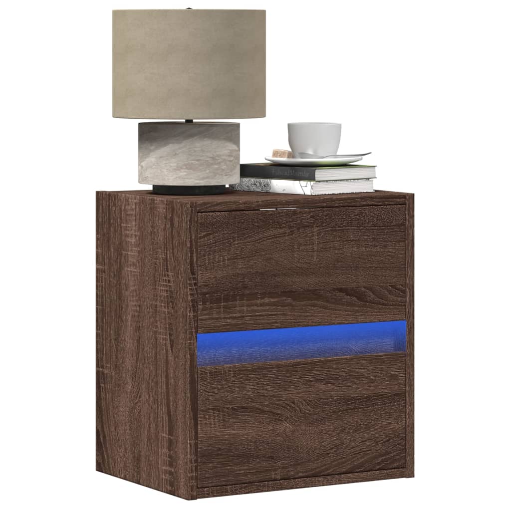 Nástěnný Noční Stolek S Led Osvětlením