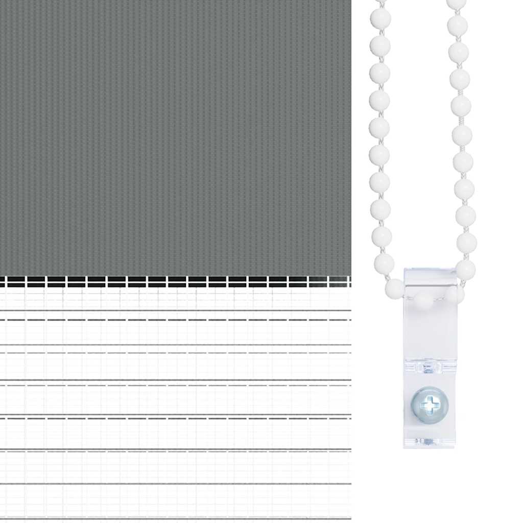 Zebra Roleta Šířka Látky 35,9 Cm Polyester Tmavě Šedá