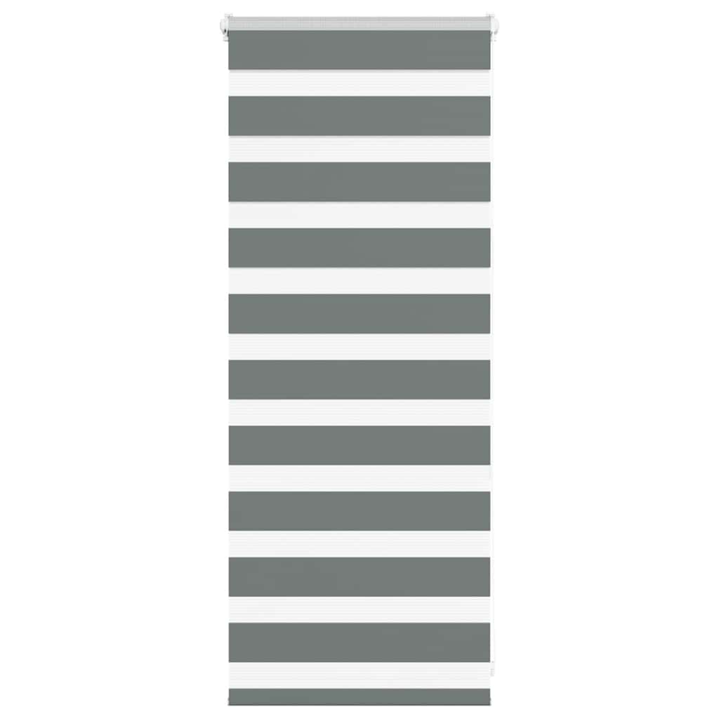 Zebra Roleta Šířka Látky 35,9 Cm Polyester Tmavě Šedá