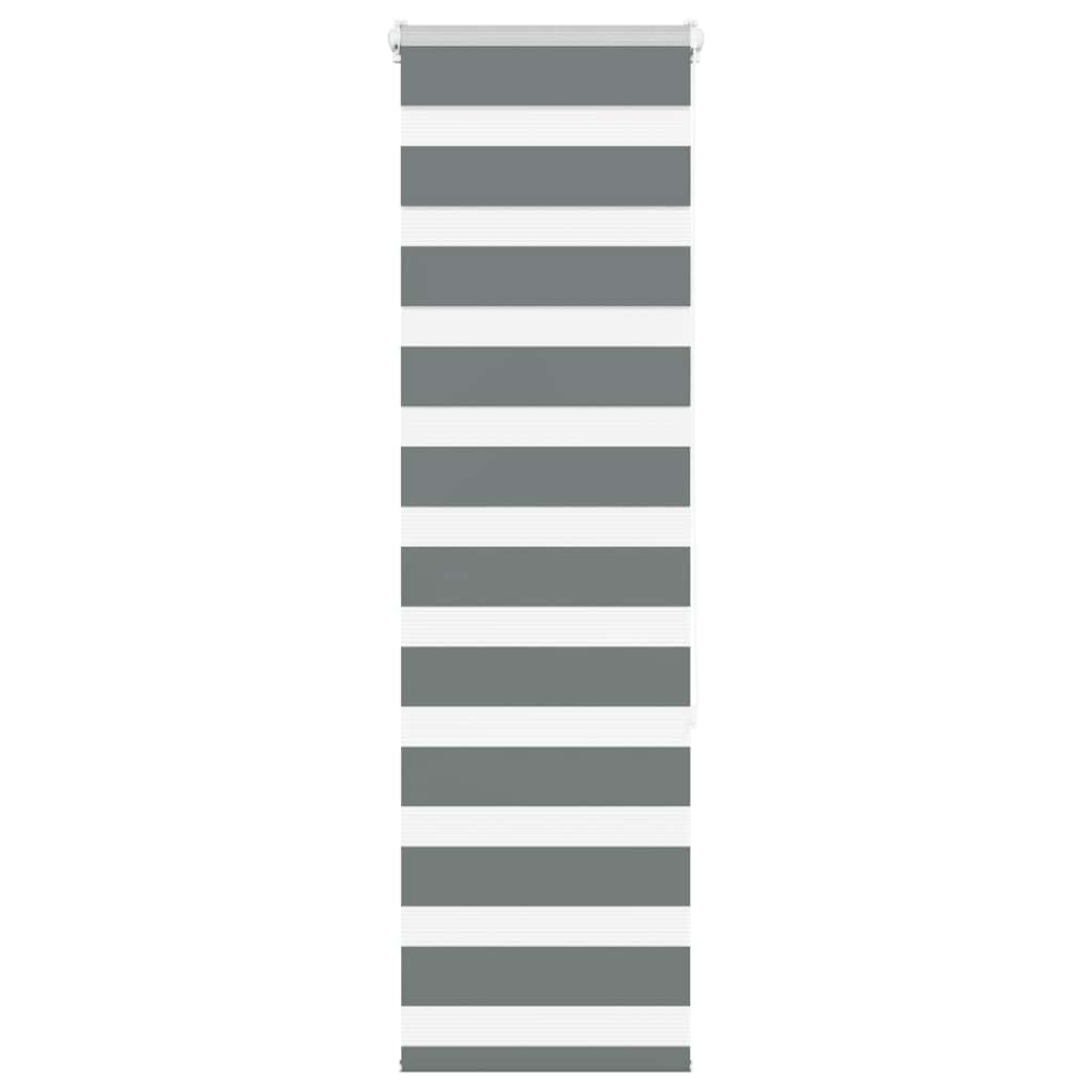 Zebra Roleta Šířka Látky 35,9 Cm Polyester Tmavě Šedá